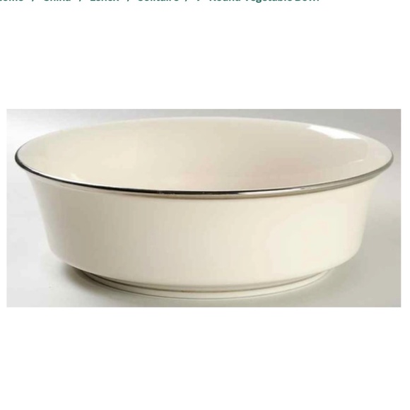 Lenox Solitaire Round Vegetable Bowl Lenox China Retired - Picture 1 of 5